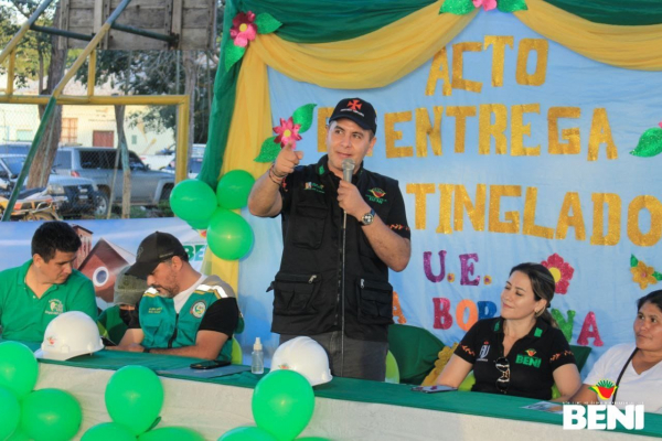 Municipio de San Borja se beneficia con tres infraestructuras deportivas por parte de la Gobernación