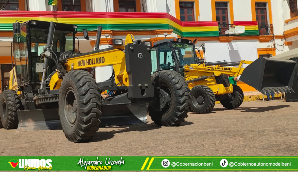 CONSOLIDAMOS LA VINCULACIÓN CAMINERA: ADQUISICIÓN DE EQUIPAMIENTO CON MAQUINARIAS PESADAS PARA EL MEJORAMIENTO DE LA RED VIAL DEPARTAMENTAL DEL BENI