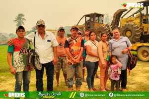 GOBERNADOR APOYA A LA COMUNIDAD NUEVA ESPERANZA EN LA LUCHA CONTRA LA TALA ILEGAL